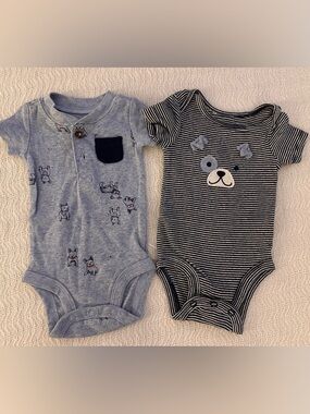 2 Baby Boy Carters Bodysuits